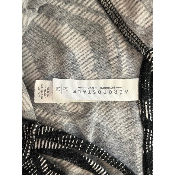 Aeropostale Women's Medium Black & White Geometric  Boho Fit & Flare Mini Dress - Picture 11 of 16